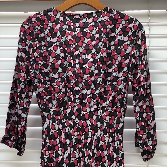 Boden WH254 Dot Printed Crepe Fit & Flare Dress… - Picture 4 of 8